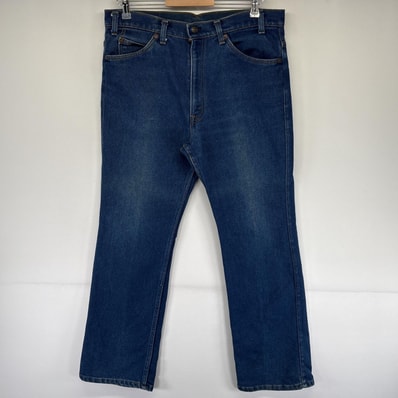 古着 80's/80年代 ヴィンテージ リーバイス Levi's USA製 デニムパンツ 517-2017 ブーツカット 42TALON ジップ w36 L32 ブルー メンズ