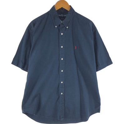 古着 ラルフローレン Ralph Lauren BLAKE 半袖 ボタンダウンシャツ メンズL相当/eaa534586
