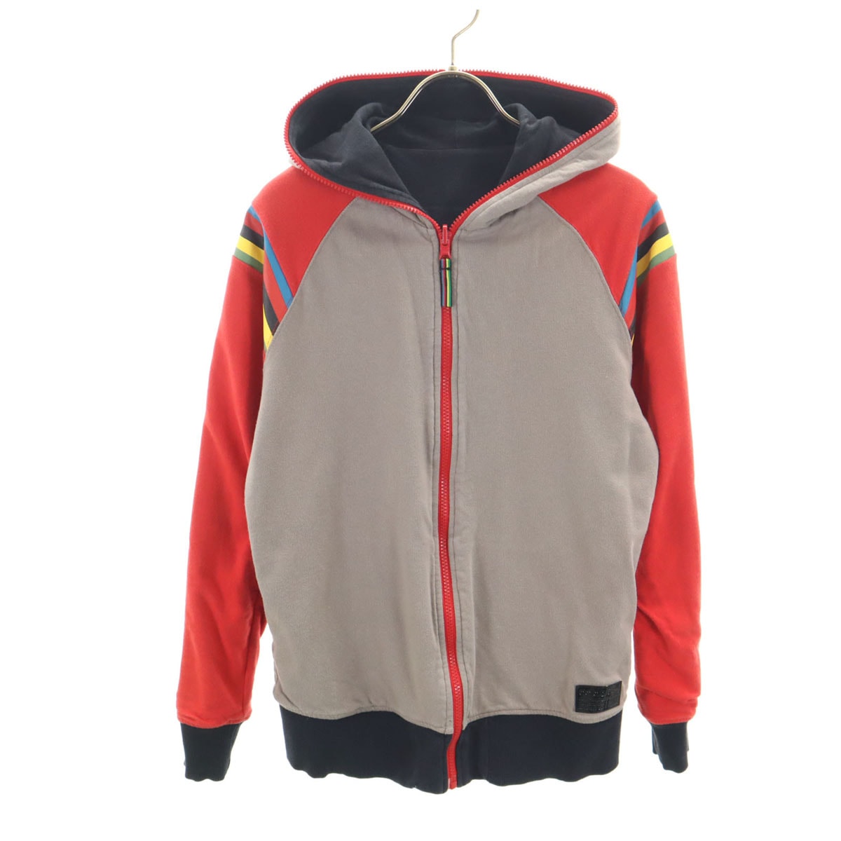 adidas Originals アディダスオリジナルス 長袖 リバーシブル スウェット ジップパーカー ブラウングレー