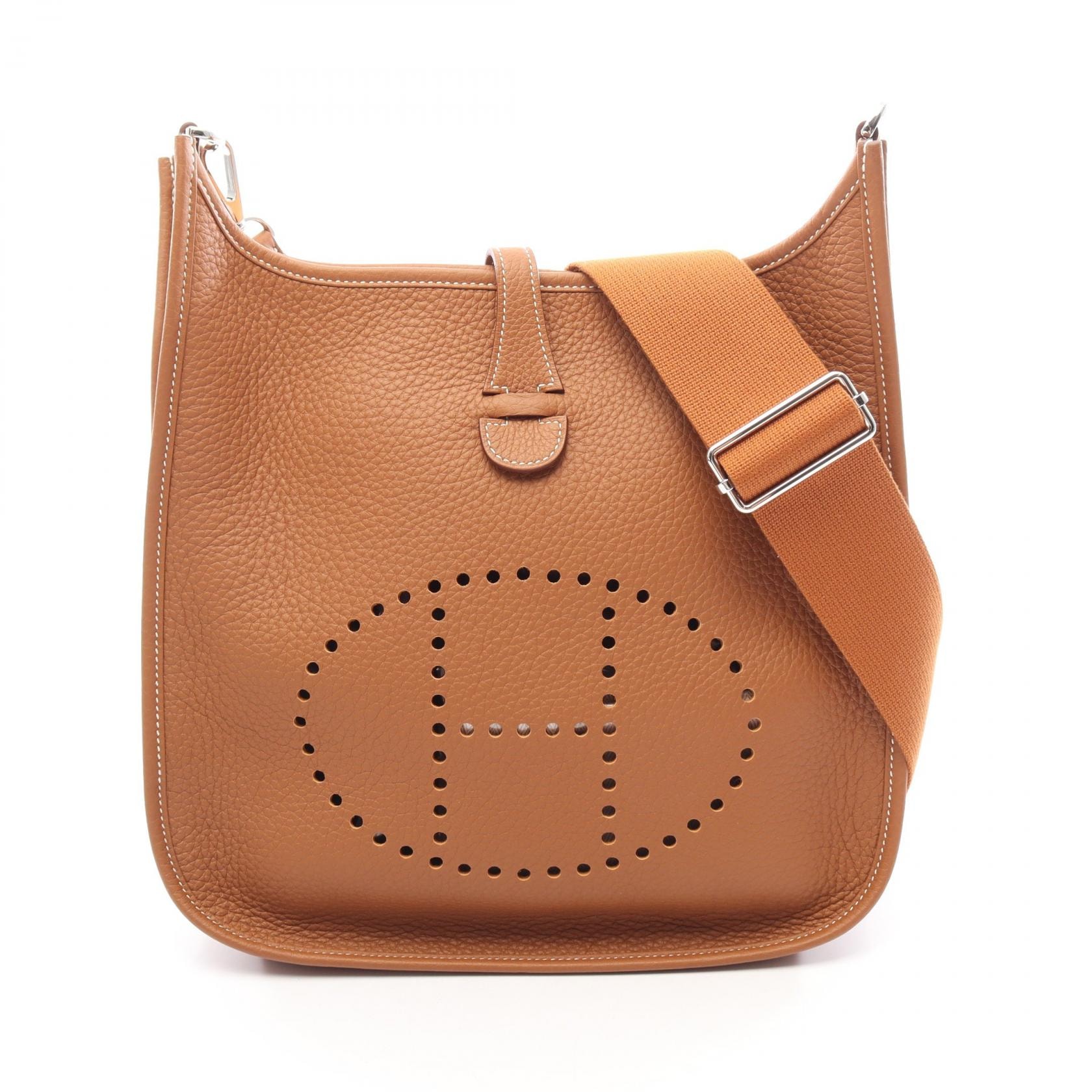 エルメス HERMES エヴリン 3 トロワ PM ショルダーバッグ バッグ レザー トリヨンクレマンス トリヨンクレマンス ゴールド K刻印(2025年製造) レディース ブラウン系 【中古】