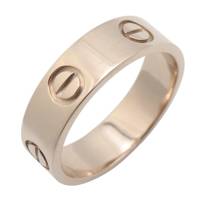 カルティエ CARTIER ラブリング リング・指輪 ジュエリー K18WG(ホワイトゴールド) メンズ レディース シルバー系 【中古】