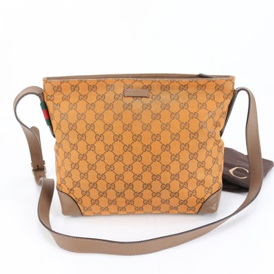 ■極美品 グッチ GGキャンバス 337598 ショルダーバッグ