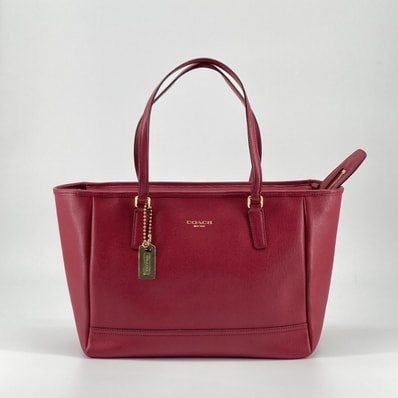 COACH(コーチ) ミニ シティ 2WAY サフィアーノレザー 23578 トートバッグ レッド