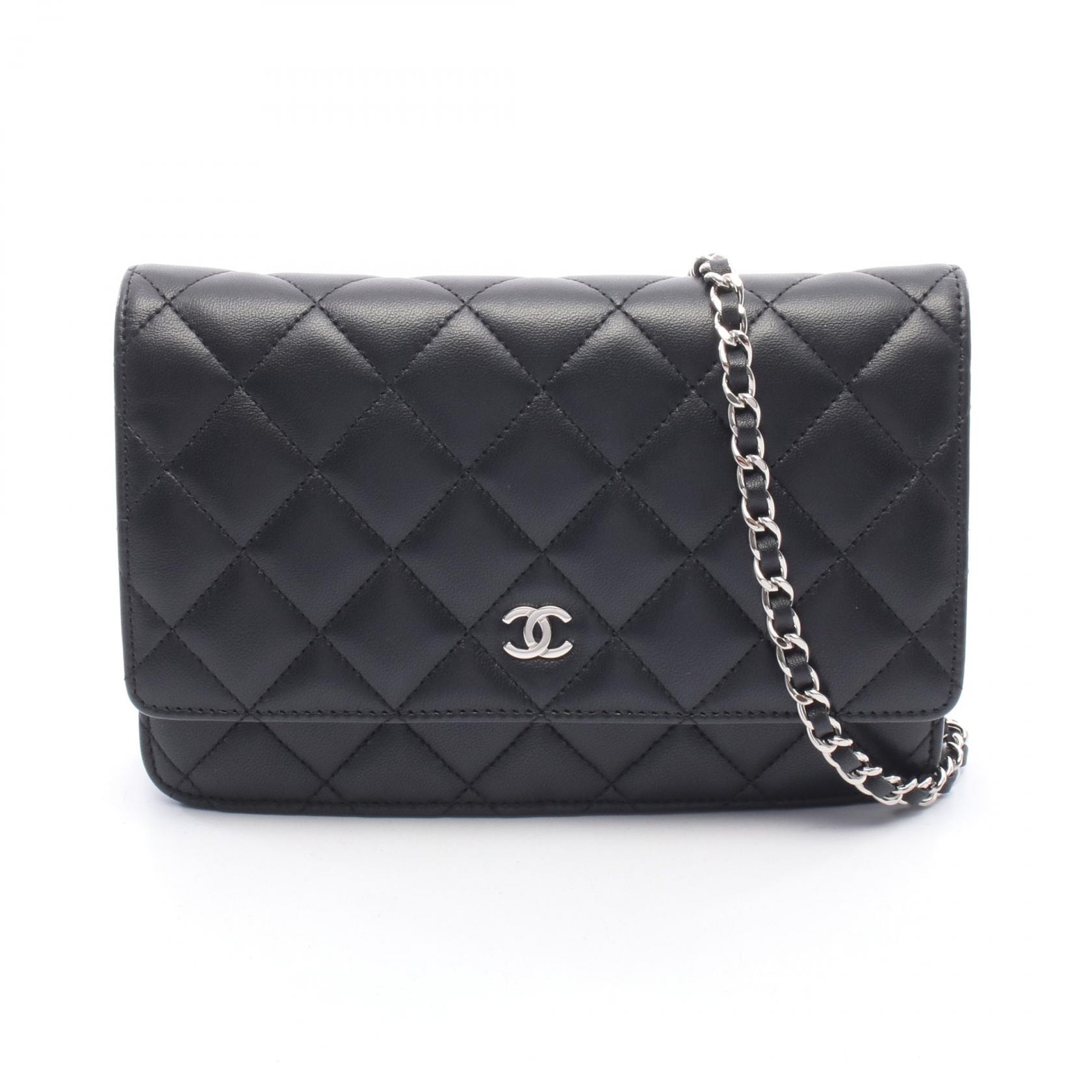 シャネル CHANEL マトラッセ ショルダーバッグ バッグ ラムスキン(羊革) レディース ブラック系 【中古】