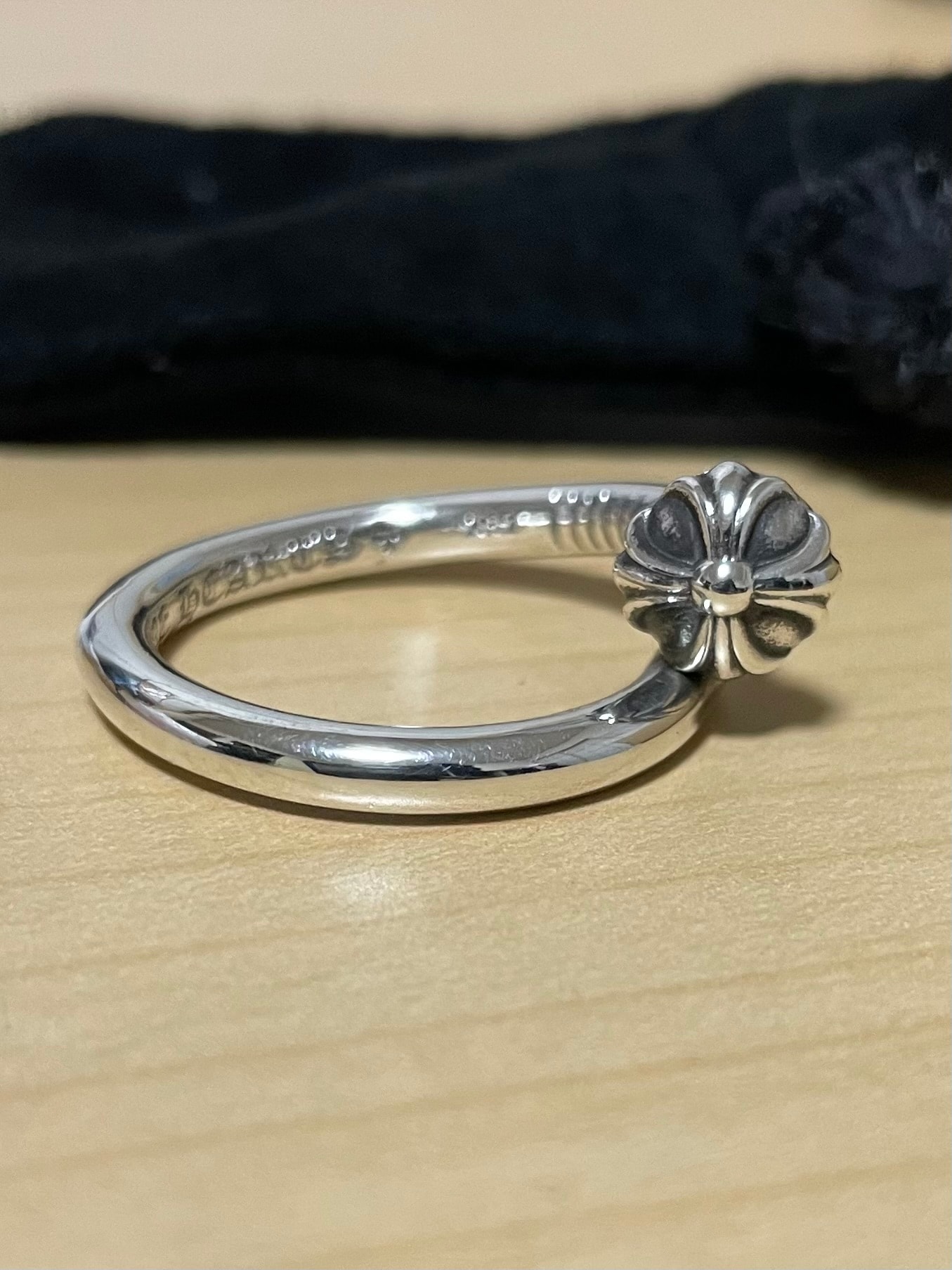 Chrome Hearts Nail Ring with Cross Ball "Silver"