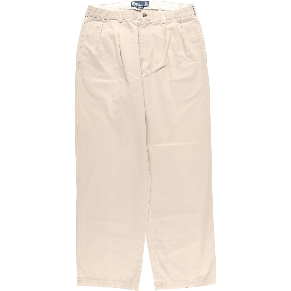 古着 ラルフローレン Ralph Lauren POLO by Ralph Lauren ANDREW PANT ツータック チノパンツ メンズw34相当/eaa617408