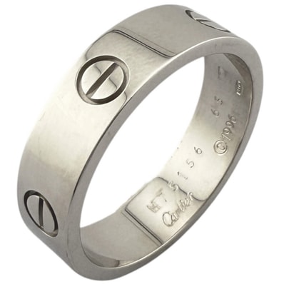 カルティエ ラブ リング 指輪 24号 18金 K18ホワイトゴールド ユニセックス CARTIER 中古