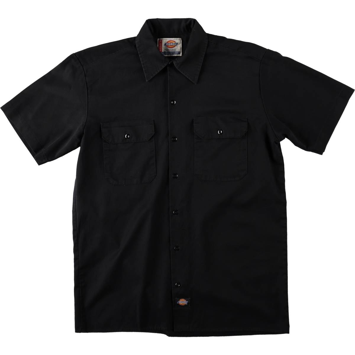 古着 ディッキーズ Dickies 半袖 ワークシャツ ボックスシャツ メンズM相当/eaa665185