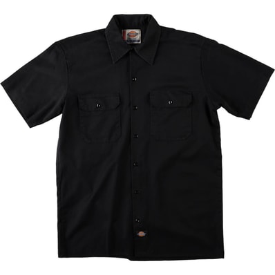 古着 ディッキーズ Dickies 半袖 ワークシャツ ボックスシャツ メンズM相当/eaa665185