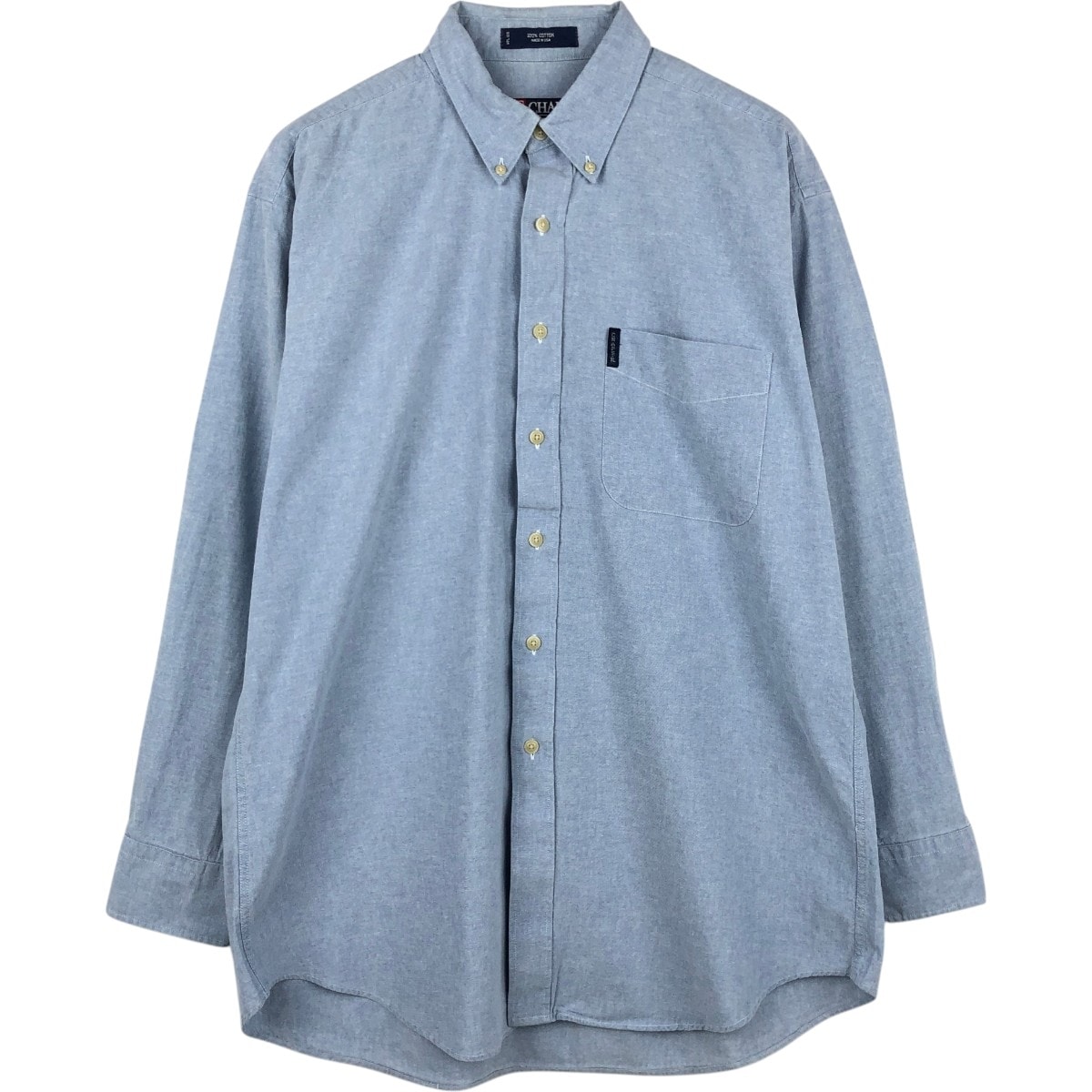 古着 90年代 ラルフローレン Ralph Lauren CHAPS チャップス 長袖 ボタンダウンシャツ USA製 メンズL相当/eaa676438
