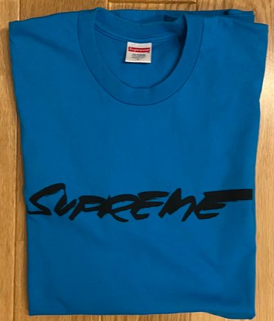 Supreme Futura Logo Tee "Blue"