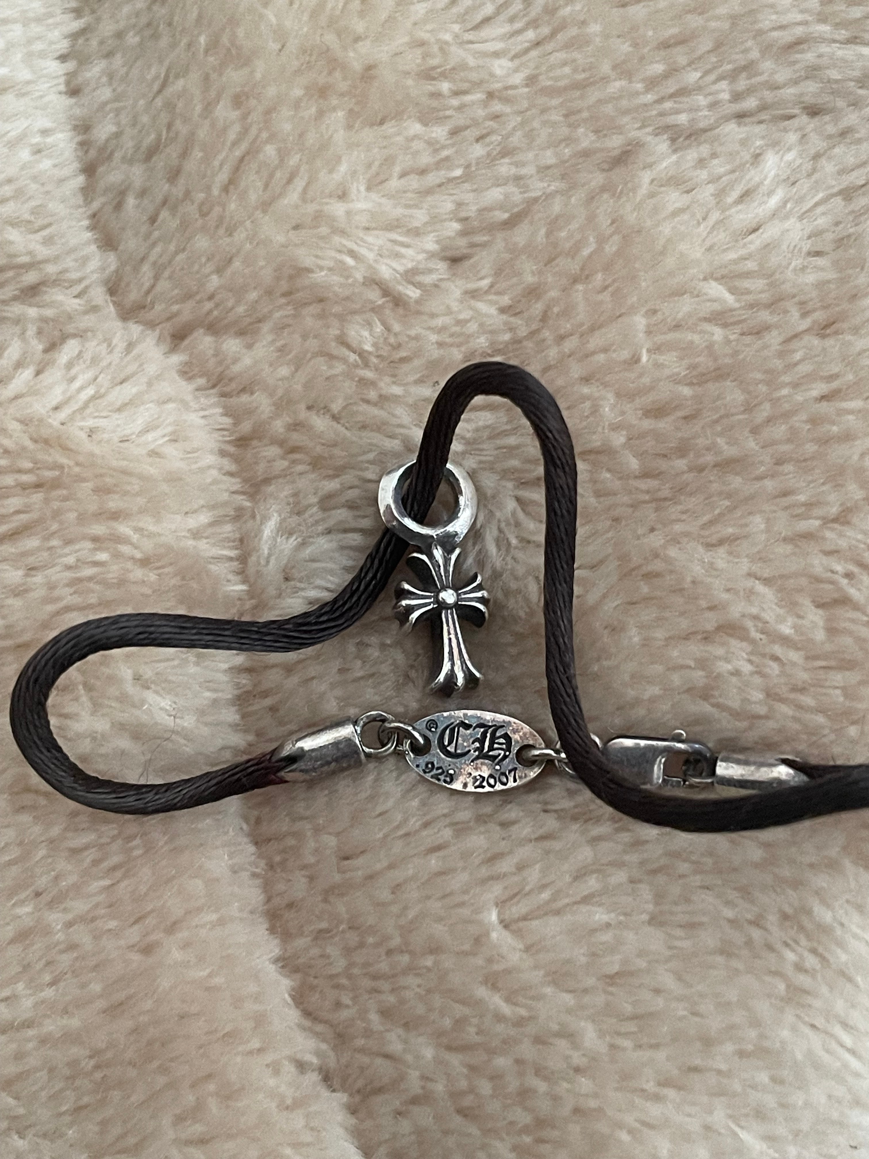 Chrome Hearts KZ Bracelet Cross Stuck "Silver/Black"