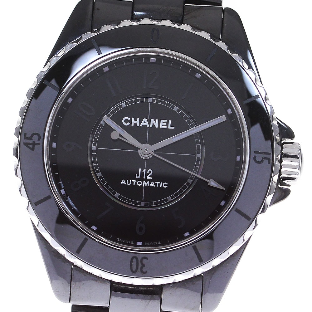 ☆良品 ★保 シャネル J12 ファントム  H6185 メンズ 【中古】