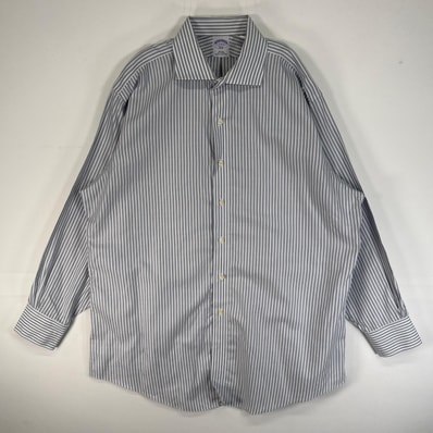 古着 ブルックスブラザーズ Brooks Brothers 長袖シャツ 346 SLIM FIT 大きいサイズ XL ブルー系 マルチカラー メンズ