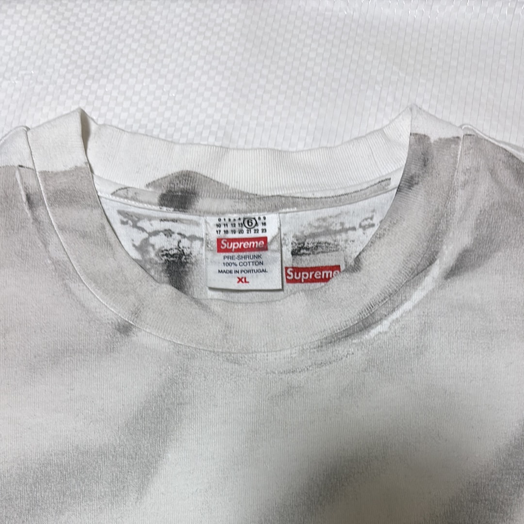 シュプリーム x MM6メゾンマルジェラ ボックス ロゴ Tシャツ "ホワイト"