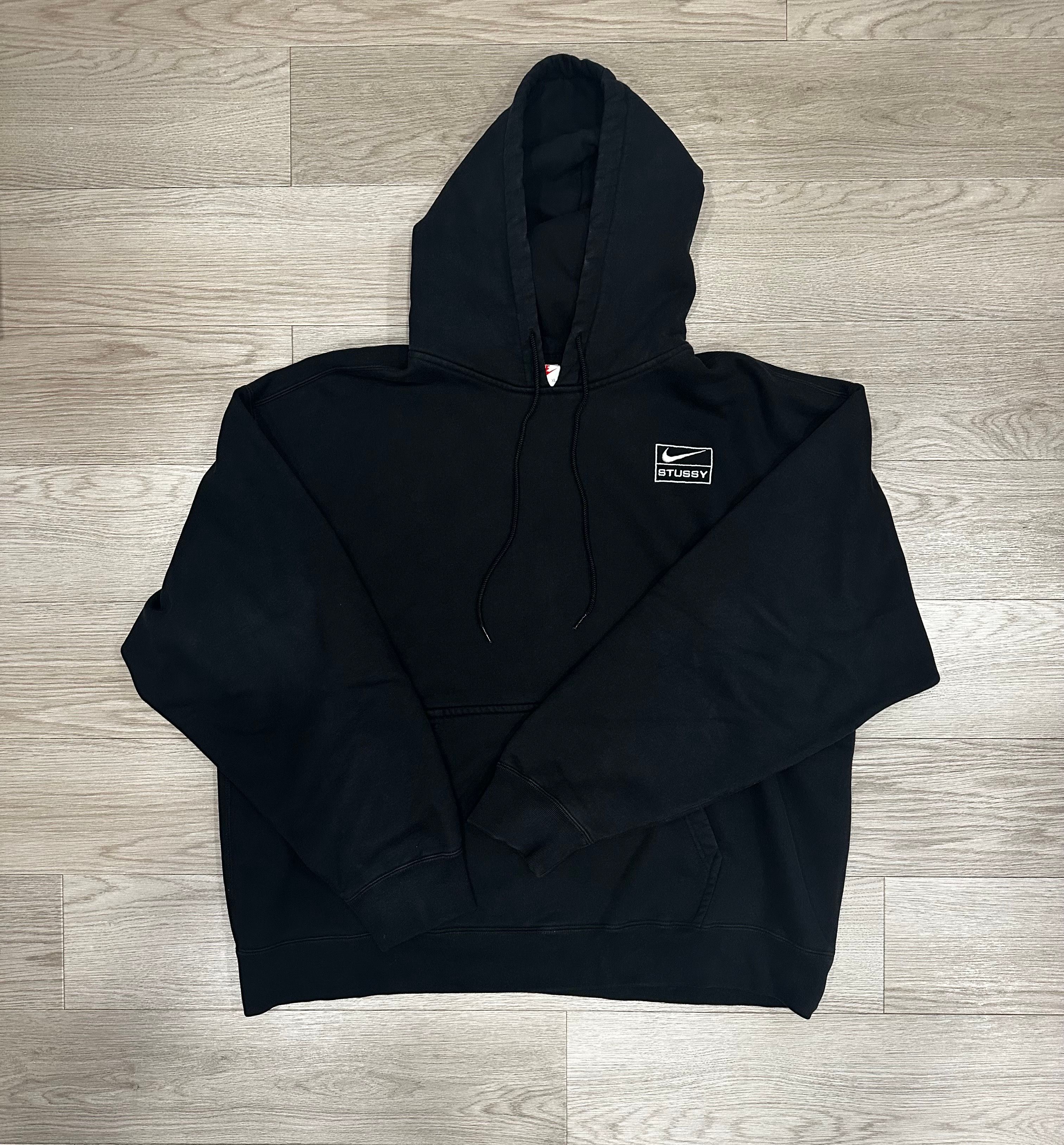 Stussy × Nike NRG Washed Hoodie (US Size) "Black" DN4028-010