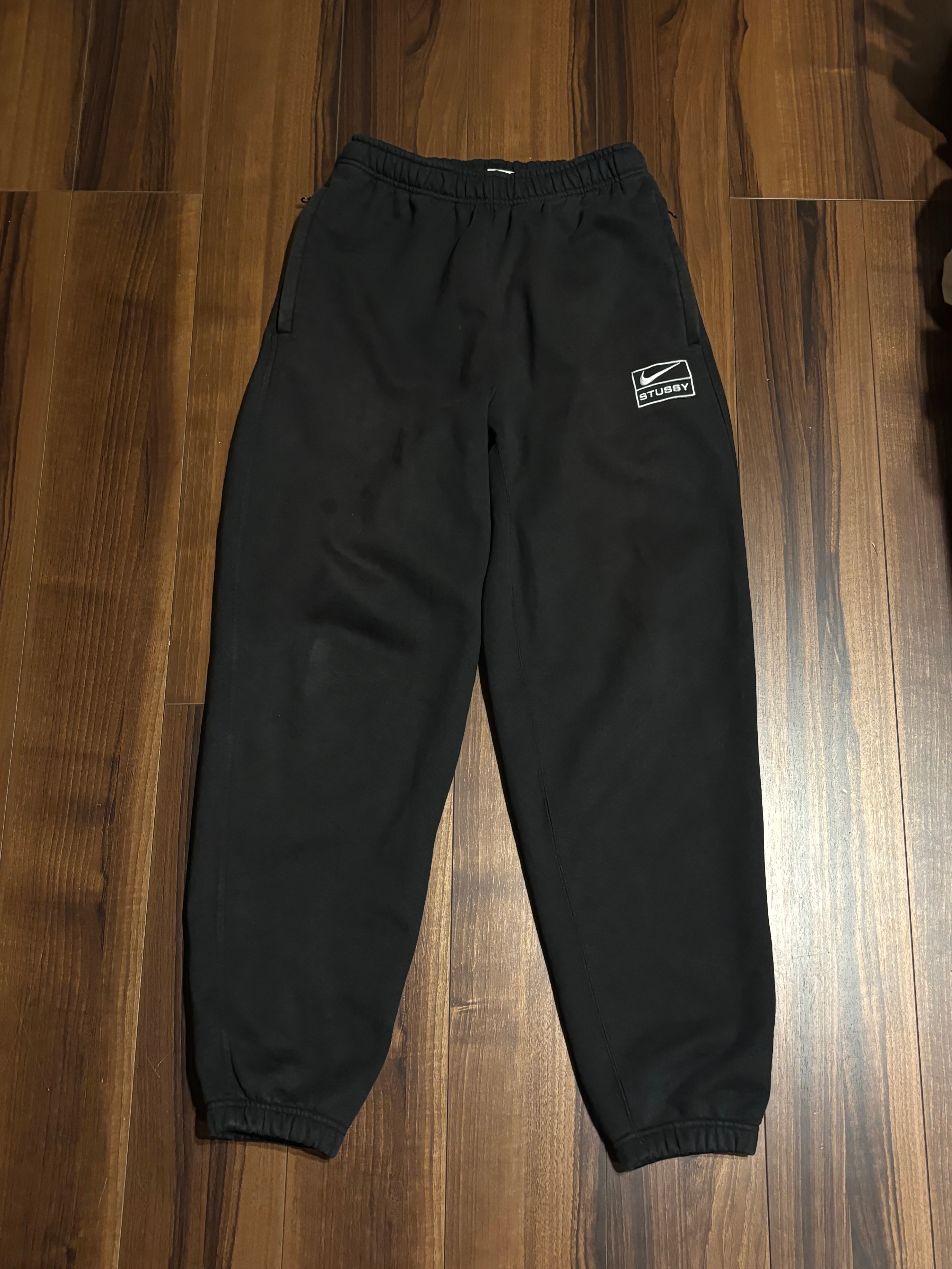 Stussy x Nike Stone Washed Fleece Pant "Black" (US Size) FN5235-010