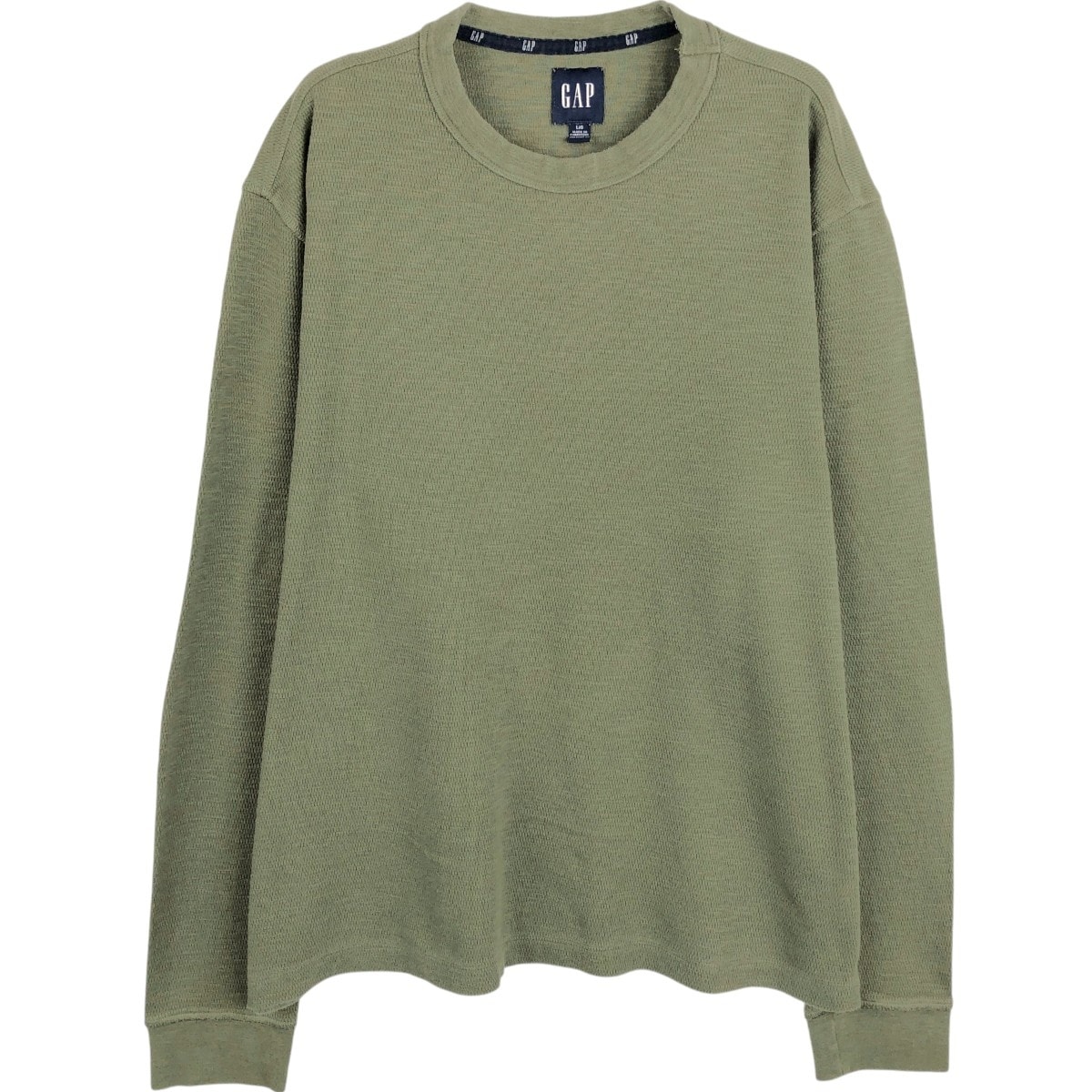 古着 ギャップ GAP サーマルロンT ハニカム メンズL相当/eaa662176