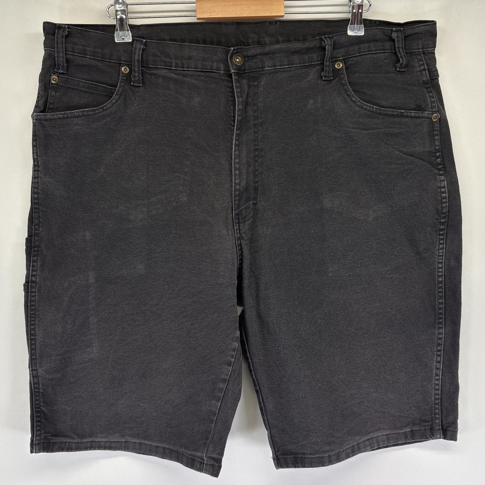 古着 ディッキーズ Dickies ショートパンツ ダック ワーク ペインター 大きいサイズ ワンポイントロゴ w42  ブラック メンズ