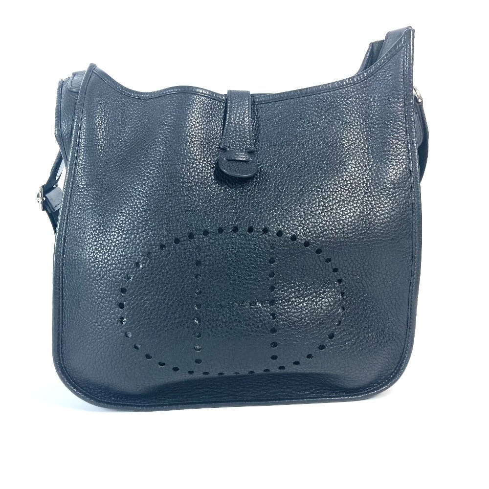 エルメス HERMES エブリン 3 GM カバン H パンチングロゴ ショルダーバッグ トリヨンクレマンス ブラック