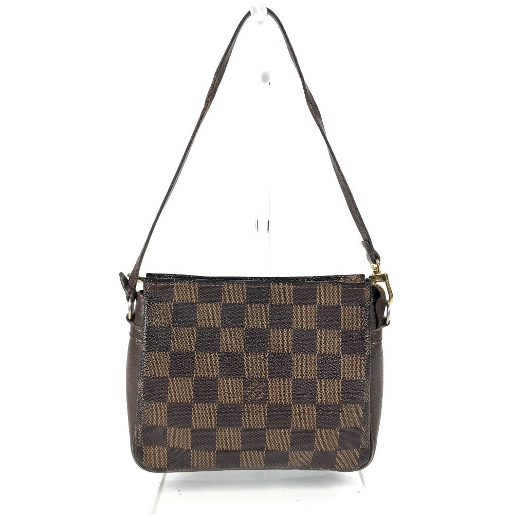 ルイヴィトン LOUIS VUITTON トゥルース メイクアップ アクセサリーポーチ N51982 ダミエ カバン 肩掛け ハンドバッグ ショルダーバッグ ダミエキャンバス エベヌ ブラウン