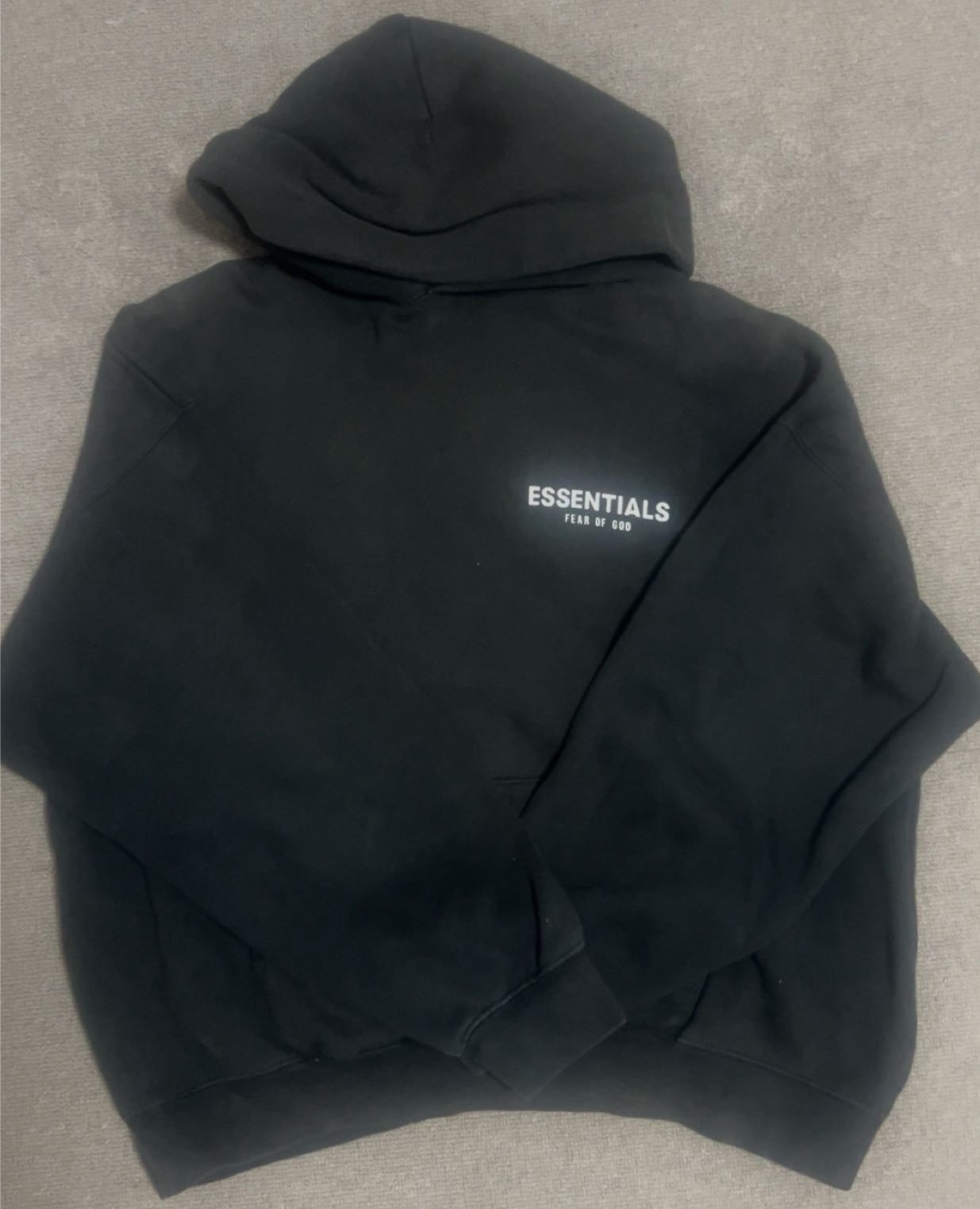 FEAR OF GOD ESSENTIALS Photo Pullover Hoodie "Black"