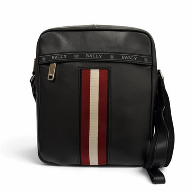 美品 バリー ショルダーバッグ HOLM ブラック メンズ