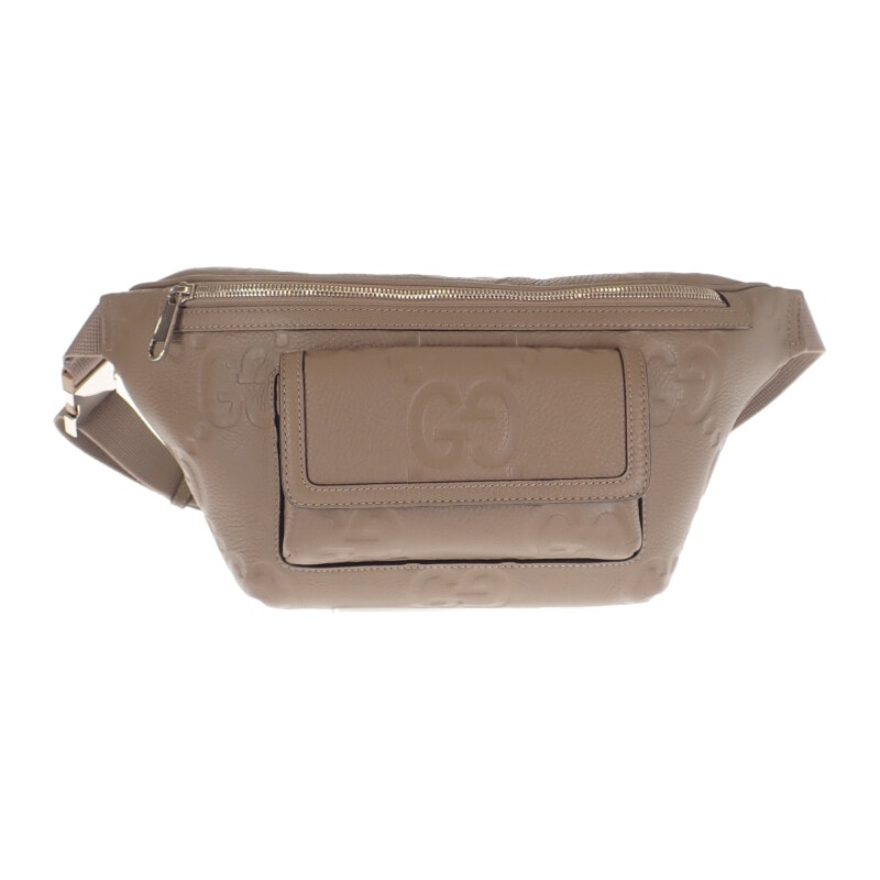 グッチ GUCCI ジャンボGG ベルトバッグ 645093 ボディバッグ レザー ブラウン メンズ【中古】【Aランク】