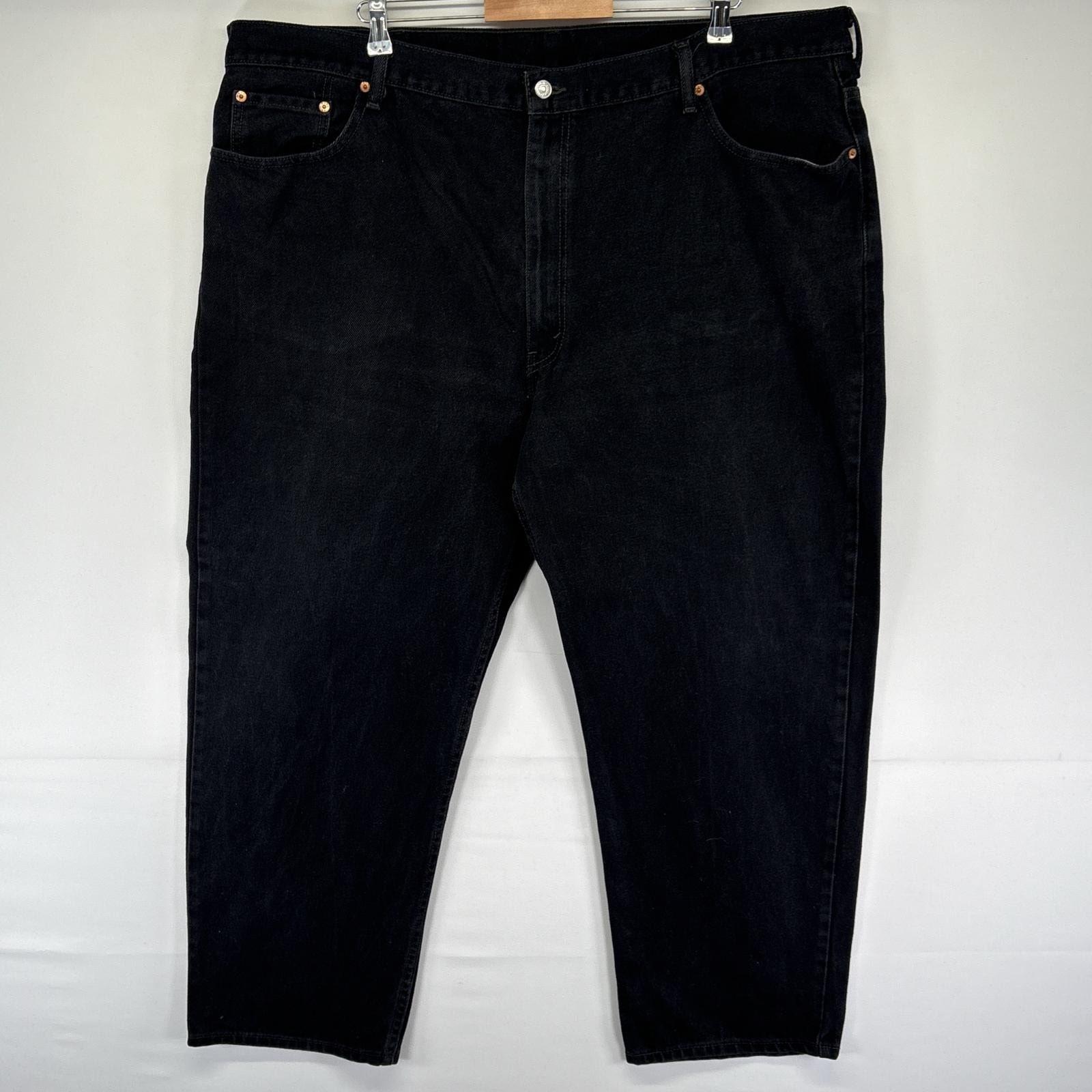 古着 リーバイス Levi's デニムパンツ 550 テーパード ジーパン ジーンズ 色落ち ヒゲ 長ズボン w48 L30 ブラック メンズ
