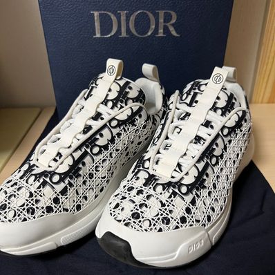 美品 Dior スニーカー B24 オブリーク キャンバス 総柄 42 27.0