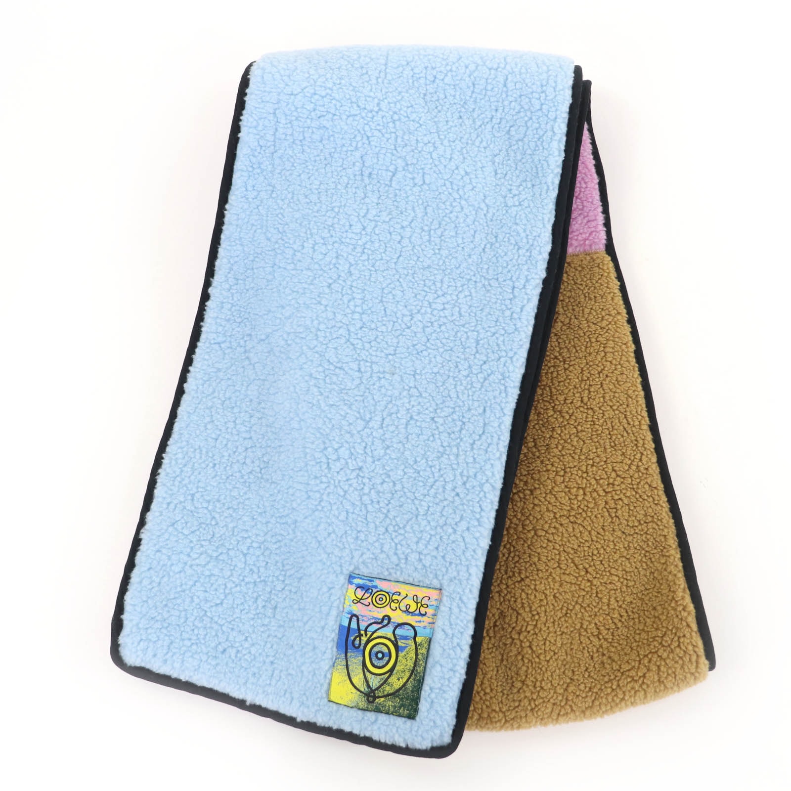 極美品 ロエベ マフラー アイロエベ マルチカラー レディース