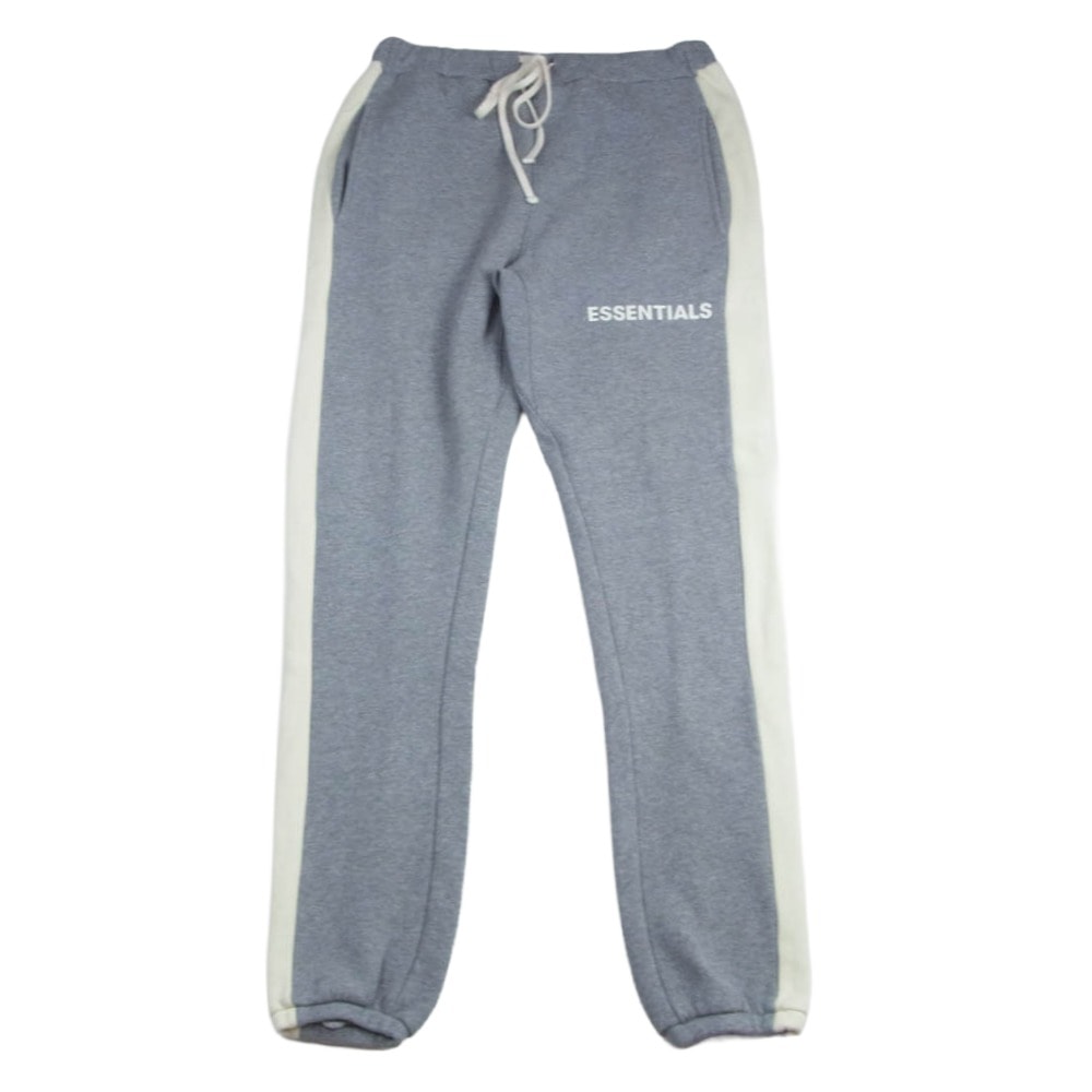 FEAR OF GOD フィアオブゴッド ESSENTIALS エッセンシャルズ サイドライン ドローコード スウェット パンツ グレー系 S【中古】