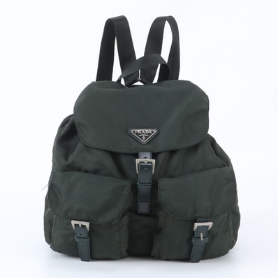 ■美品 プラダ テスート ナイロントライアングルロゴリュックサック