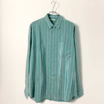 HEUGN Shirt138/Alf Silk "Green Stripe"