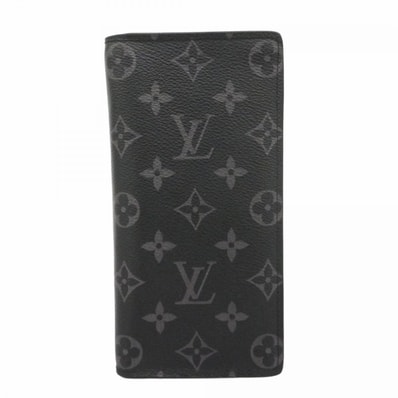★最終価格★SALE【6cd5358-k】ルイヴィトン 長財布 モノグラム・エクリプス ポルトフォイユブラザ M61697 ブラック【中古】メンズ