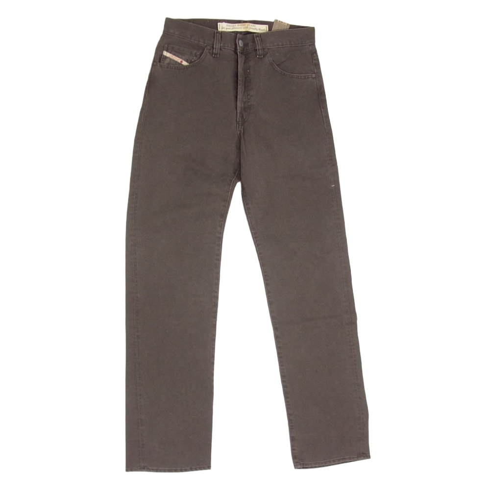 DIESEL ディーゼル デニムパンツ フラッシャー付き PANTALONE パンタロン パンツ ブラウン系 29【中古】