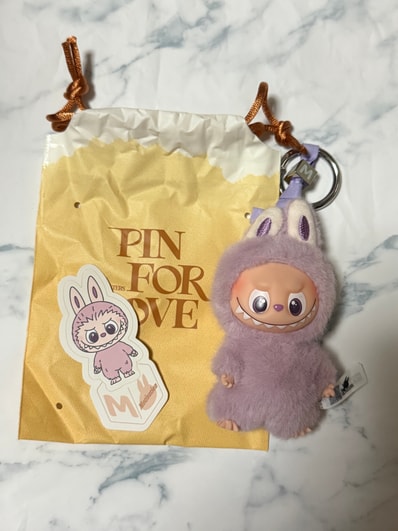 POP MART THE MONSTERS (LABUBU) Pin for Love Series-Vinyl Plush Pendant (A-M) M