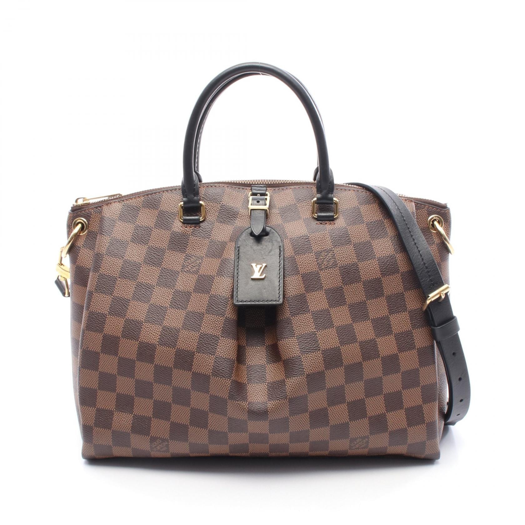 ルイ・ヴィトン LOUIS VUITTON オデオントートMM トートバッグ バッグ PVCコーティングキャンバス レザー ダミエ レディース ブラウン系 N45283 【中古】