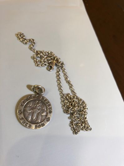Chrome Hearts Angel Medal Charm Fuck You "Silver"