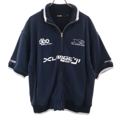 XLARGE エクストララージ スウェット ジップジャケット L ネイビー