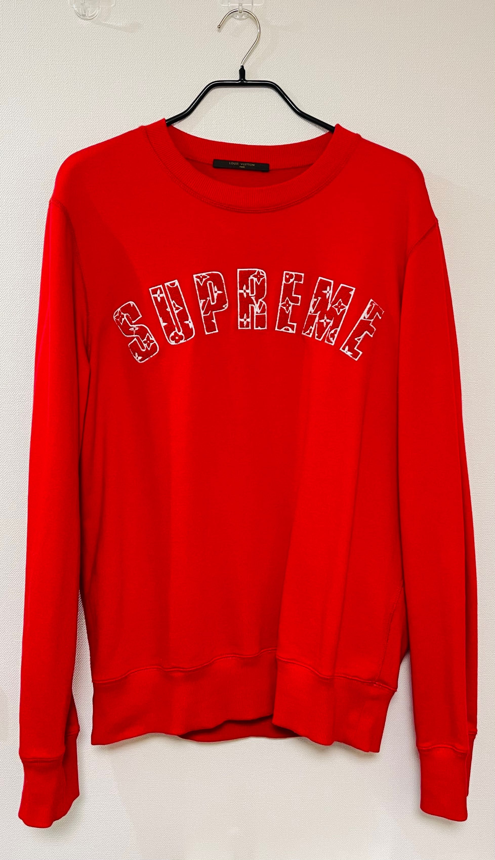 Supreme / Louis Vuitton Arc Logo Crewneck "Red"