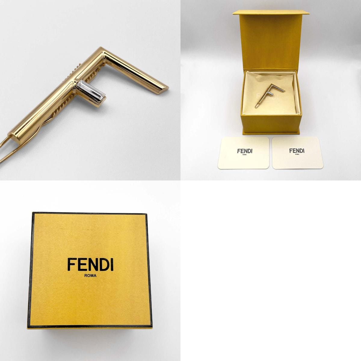 B (目立った傷や汚れなし)】FENDI フェンディ ヘアクリップ ピン B (目立った傷や汚れなし)】FENDI フェンディ ヘアクリップ ピン