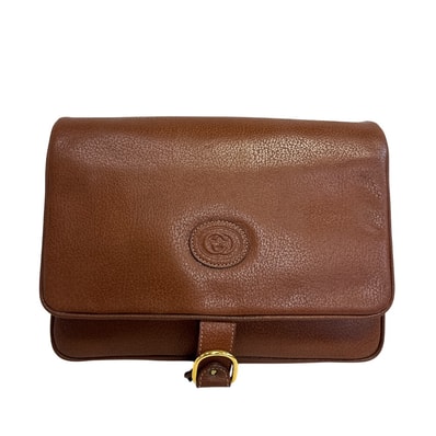 グッチ GUCCI セカンドバッグ オールドグッチ 希少 ヴィンテージ GGロゴ クラッチ ポーチ ブラウン