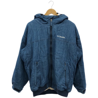 コロンビア ブルー インナーボア ロマビスタシェルパデニムジャケット L