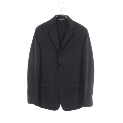 ディオール Dior ロゴ入りボタン シングル テーラードジャケット 衣料品 アウター カシミヤ メンズ ブラック系 【中古】