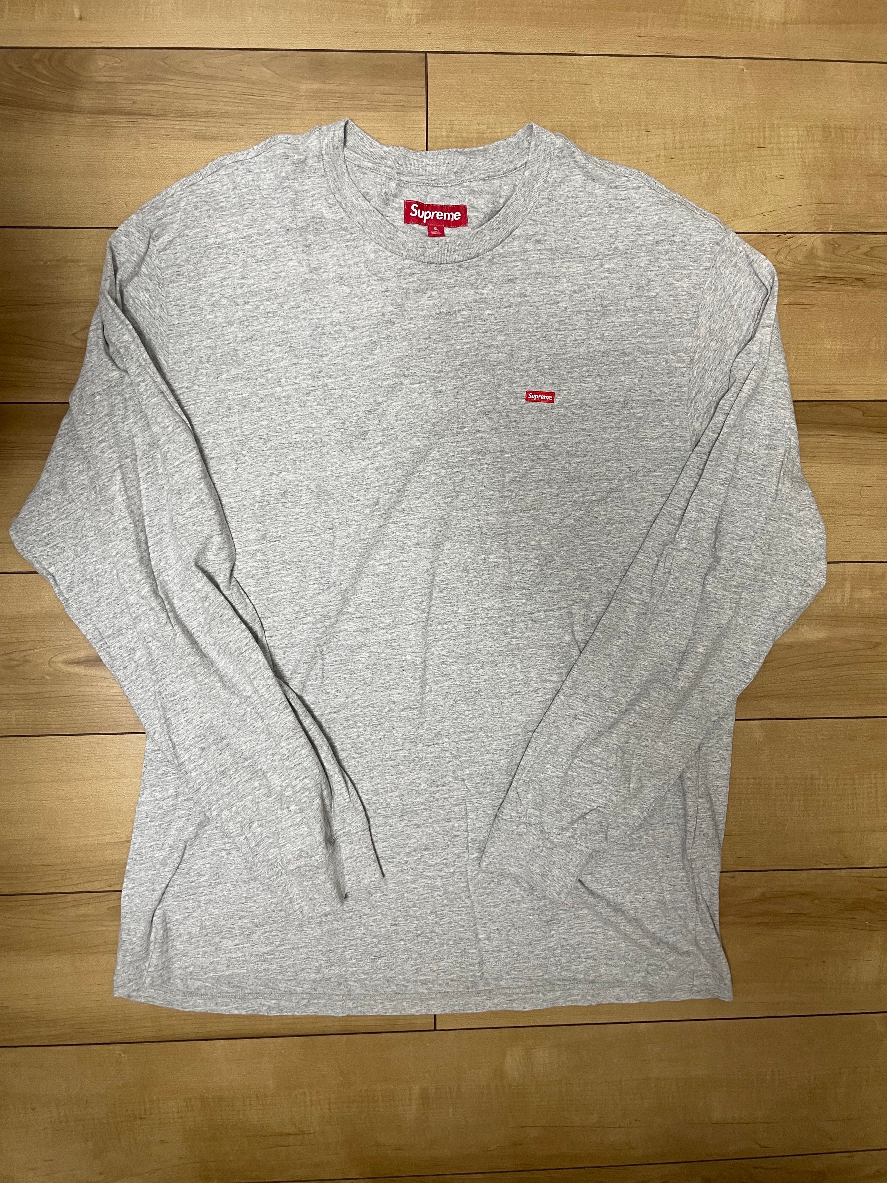 Supreme Small Box L/S Tee "Heather Grey"(23FW)