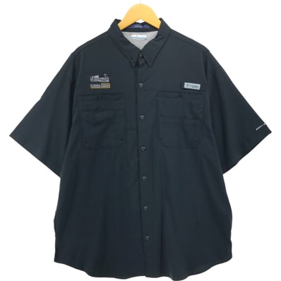 古着 コロンビア Columbia PFG OMNI-SHADE オムニシェイド リップストップ ボタンダウン 半袖 フィッシングシャツ メンズXL相当/eaa564081
