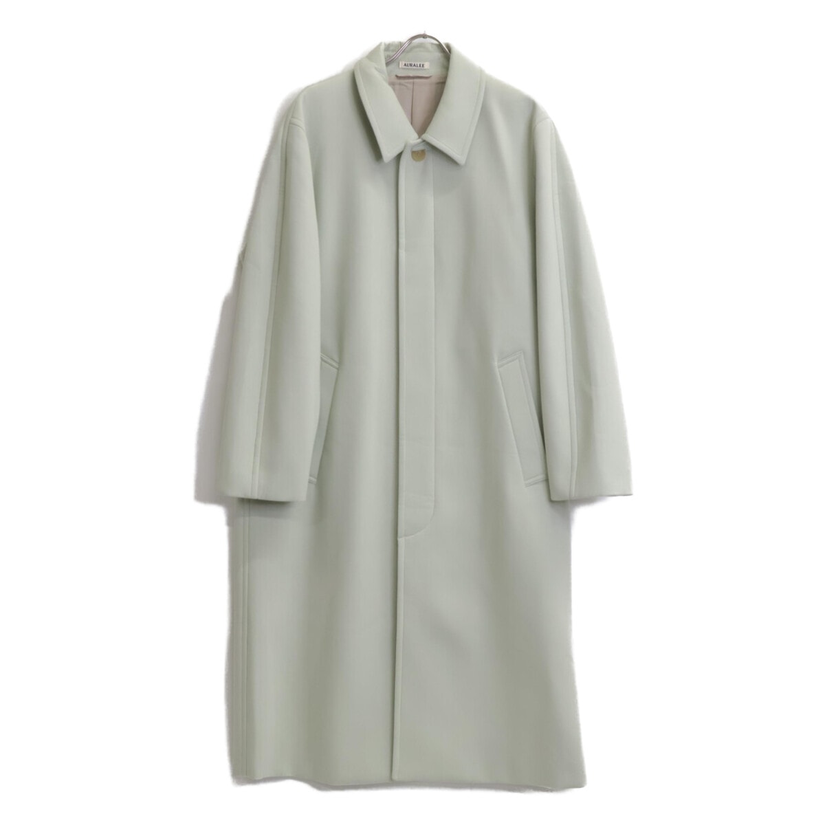 オーラリー 25年製 A25SC01SW ライトグリーン スポンジウールツイール ステンカラーコー 3