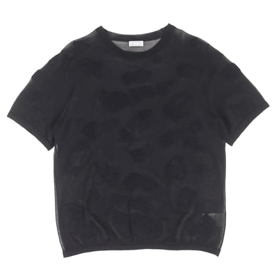 極美品 ディオール オム 半袖ニット ブラック XL 933M636AT966