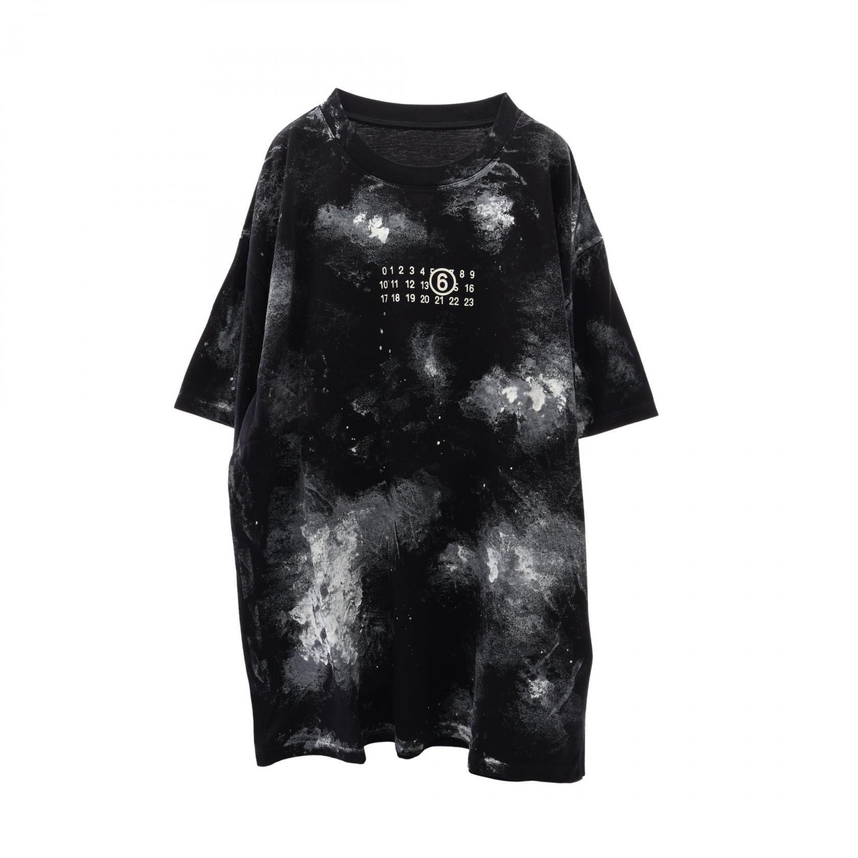 エムエムシックス MM6 半袖Tシャツ 衣料品 トップス コットン メンズ ブラック系 SH2GC0039M20048900S 【新品】